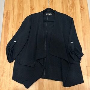 Black Open Front Cardigan